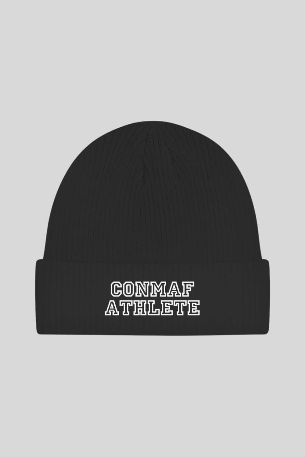 Frontansicht Athlete Beanie Black für Männer und Frauen