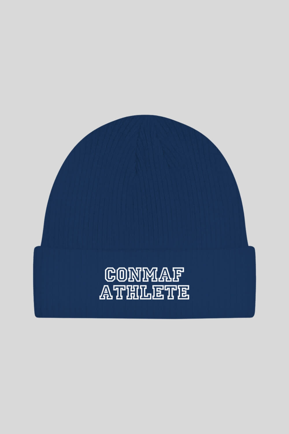 Frontansicht Athlete Beanie Navy für Männer und Frauen