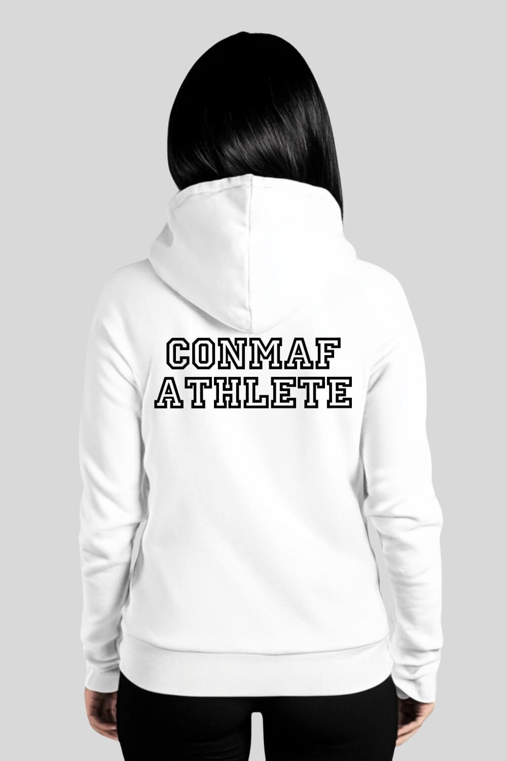 Back Athlete Zipper White für Männer und Frauen