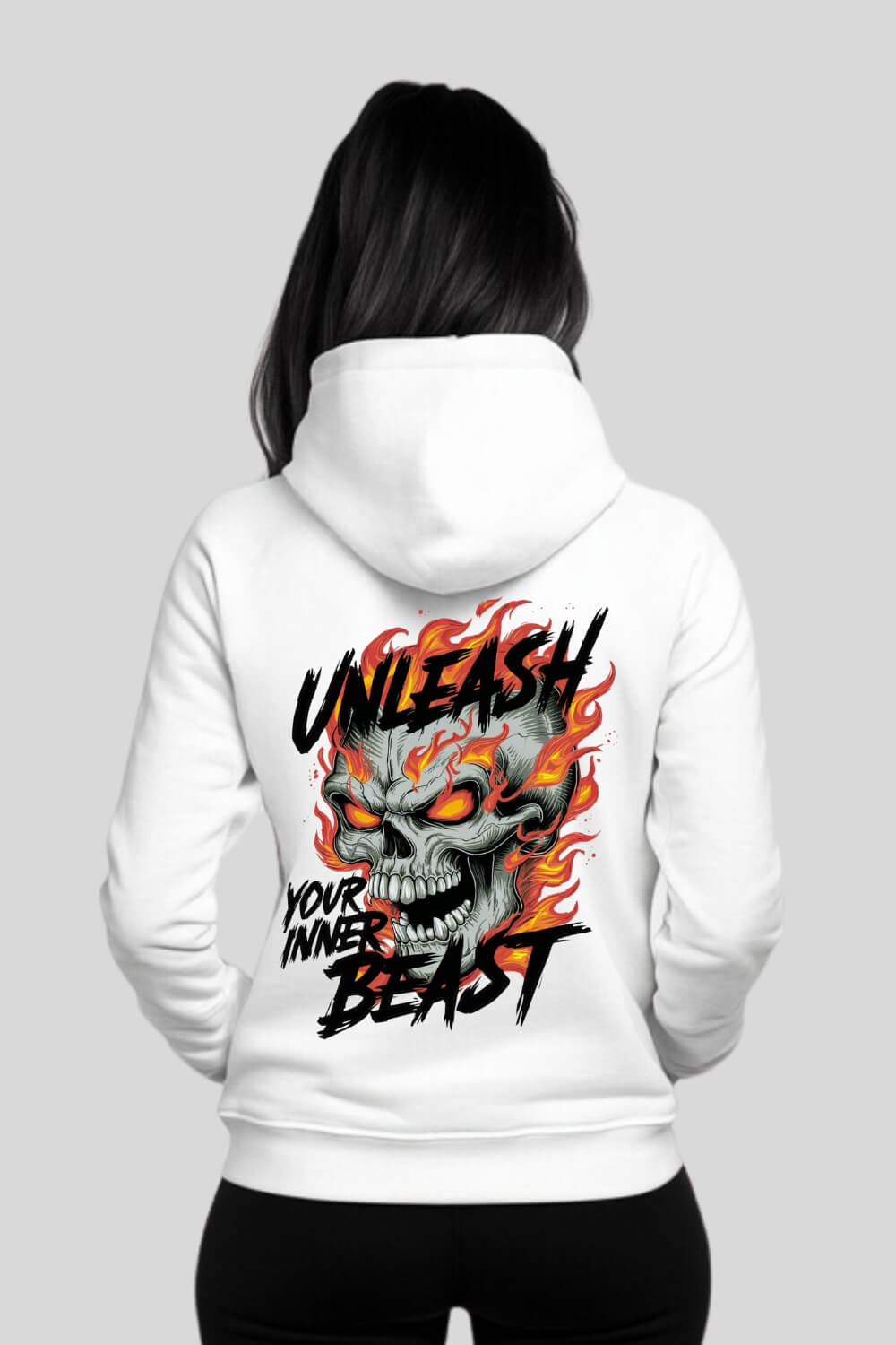 Back Beast Zipper White für Männer und Frauen