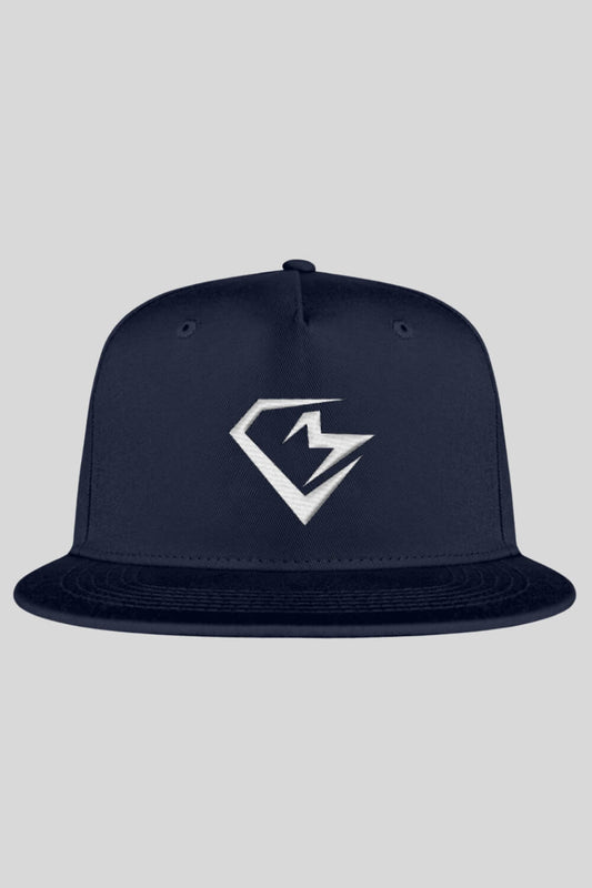 Frontansicht CM Cap Navy Snapback mit Stick für Männer und Frauen