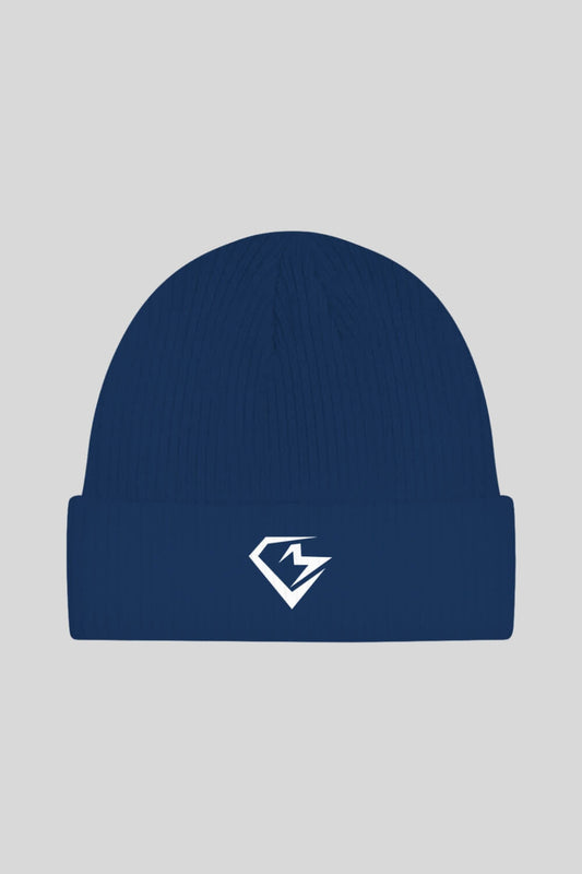 Frontansicht CM Beanie Navy für Männer und Frauen