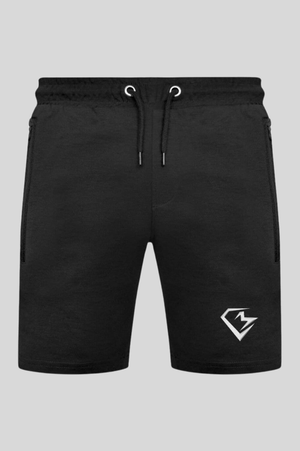 Frontansicht CM Shorts Black mit Stick für Männer