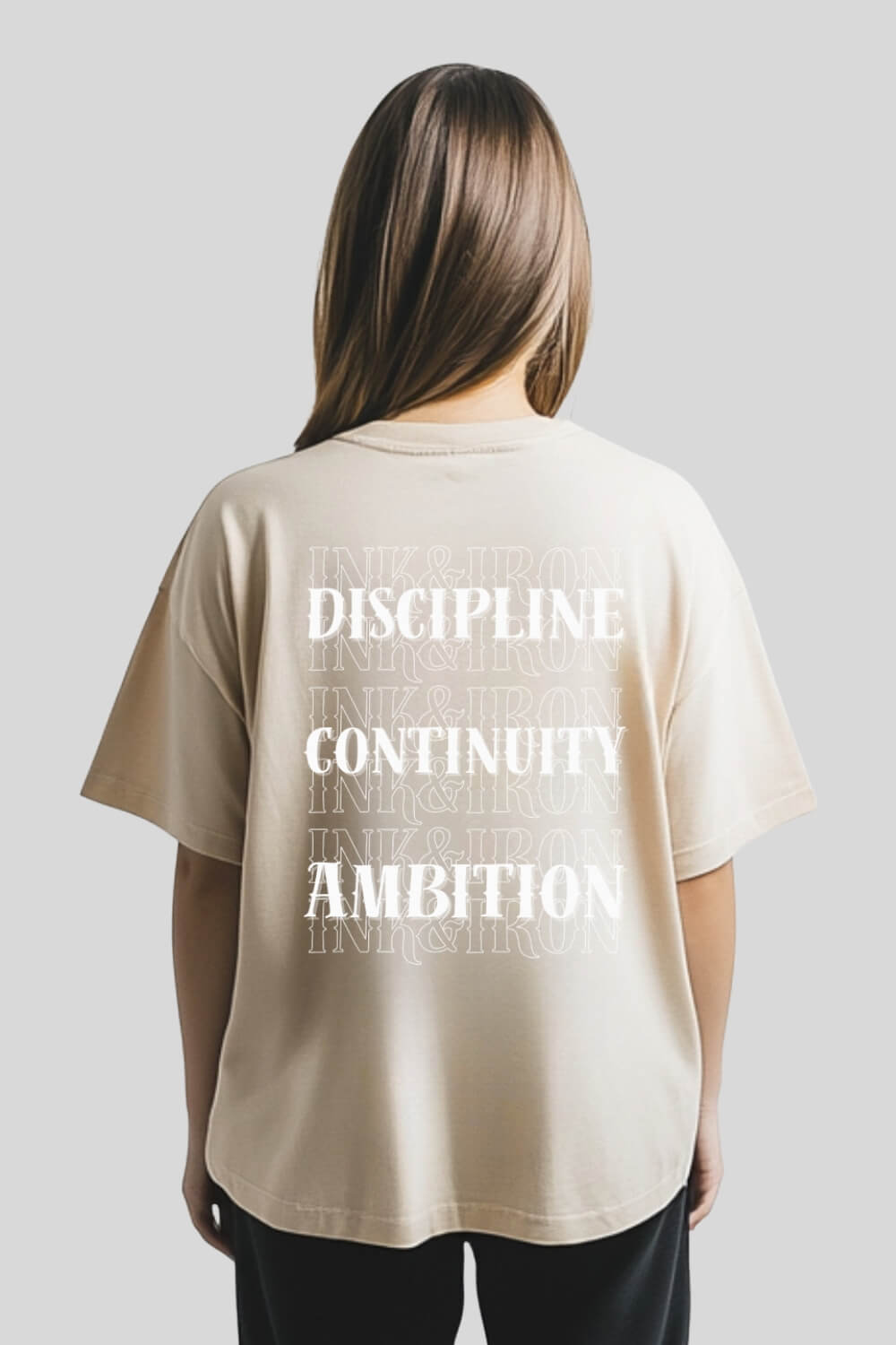 Back Discipline T-Shirt Sand für Männer und Frauen