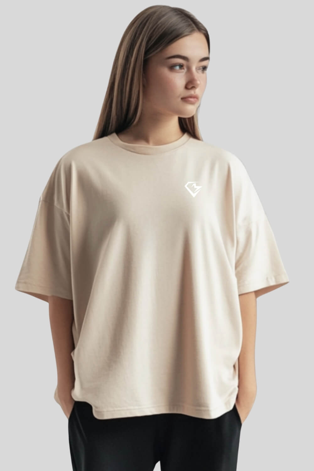 Front Discipline T-Shirt Sand für Männer und Frauen