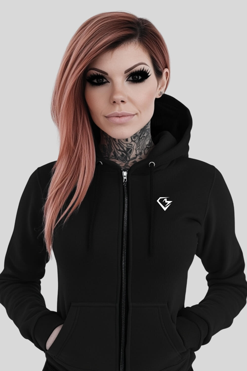 Front Discipline Zipper Black für Männer und Frauen