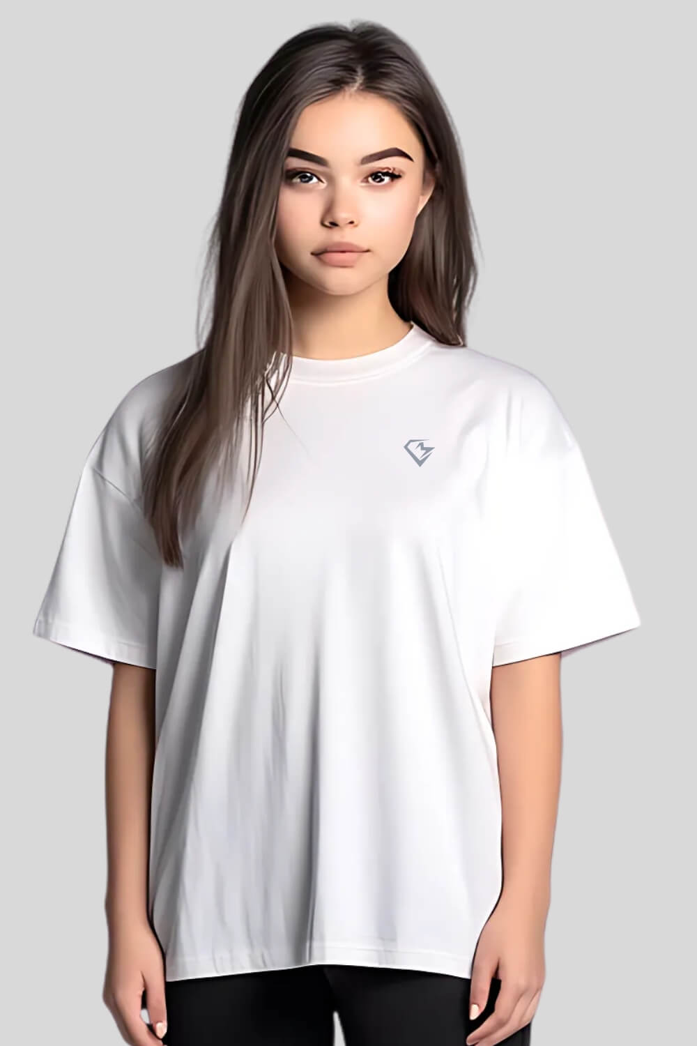 Front Ink Oversize T-Shirt White für Männer und Frauen