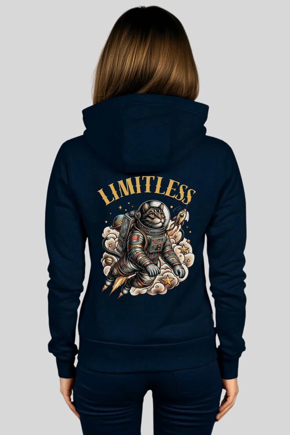 Back Limitless Zipper Navy für Männer und Frauen