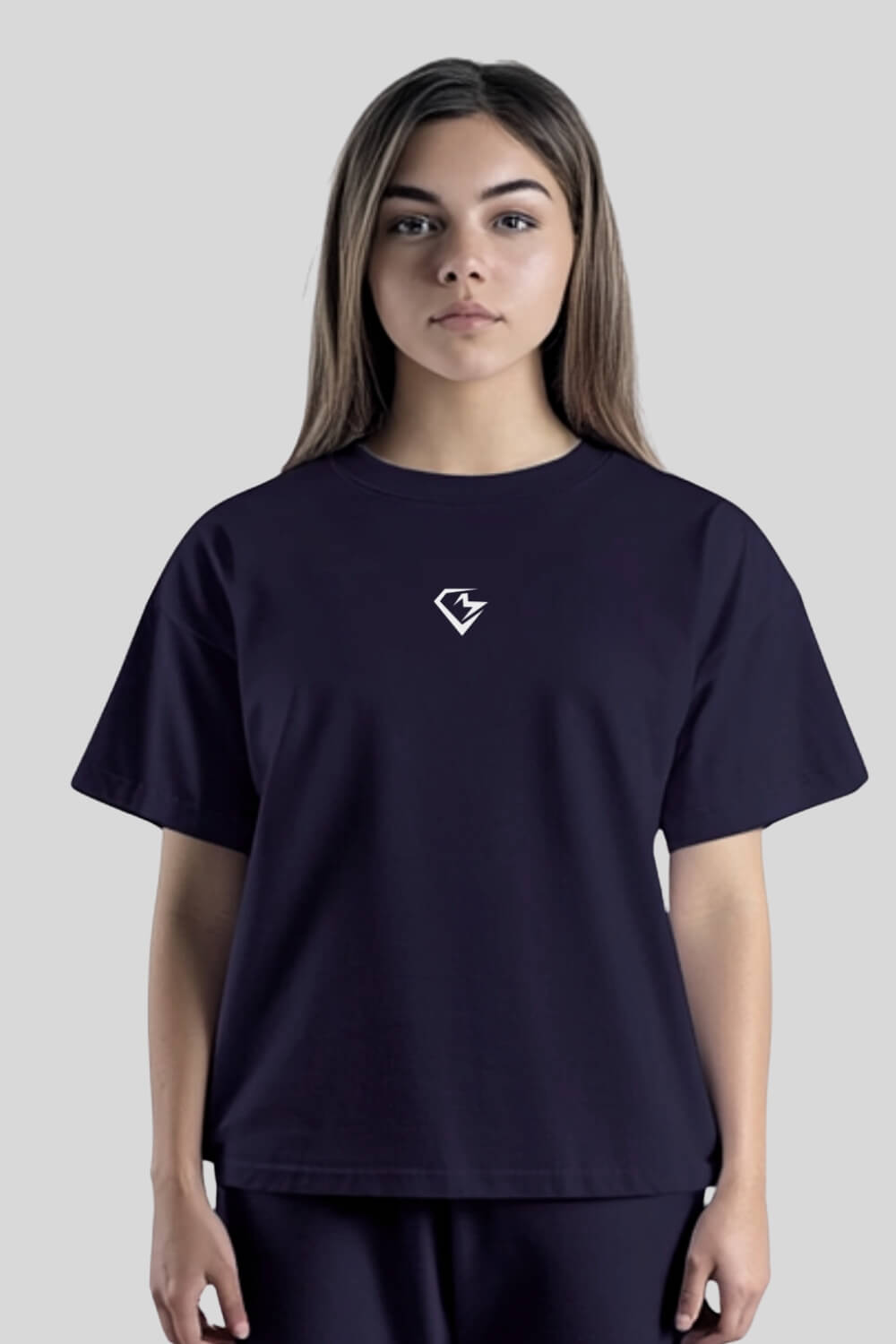 Front Love T-Shirt Navy für Männer und Frauen