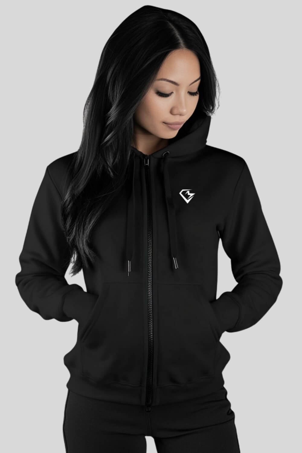 Front Loyalty Zipper Black für Männer und Frauen