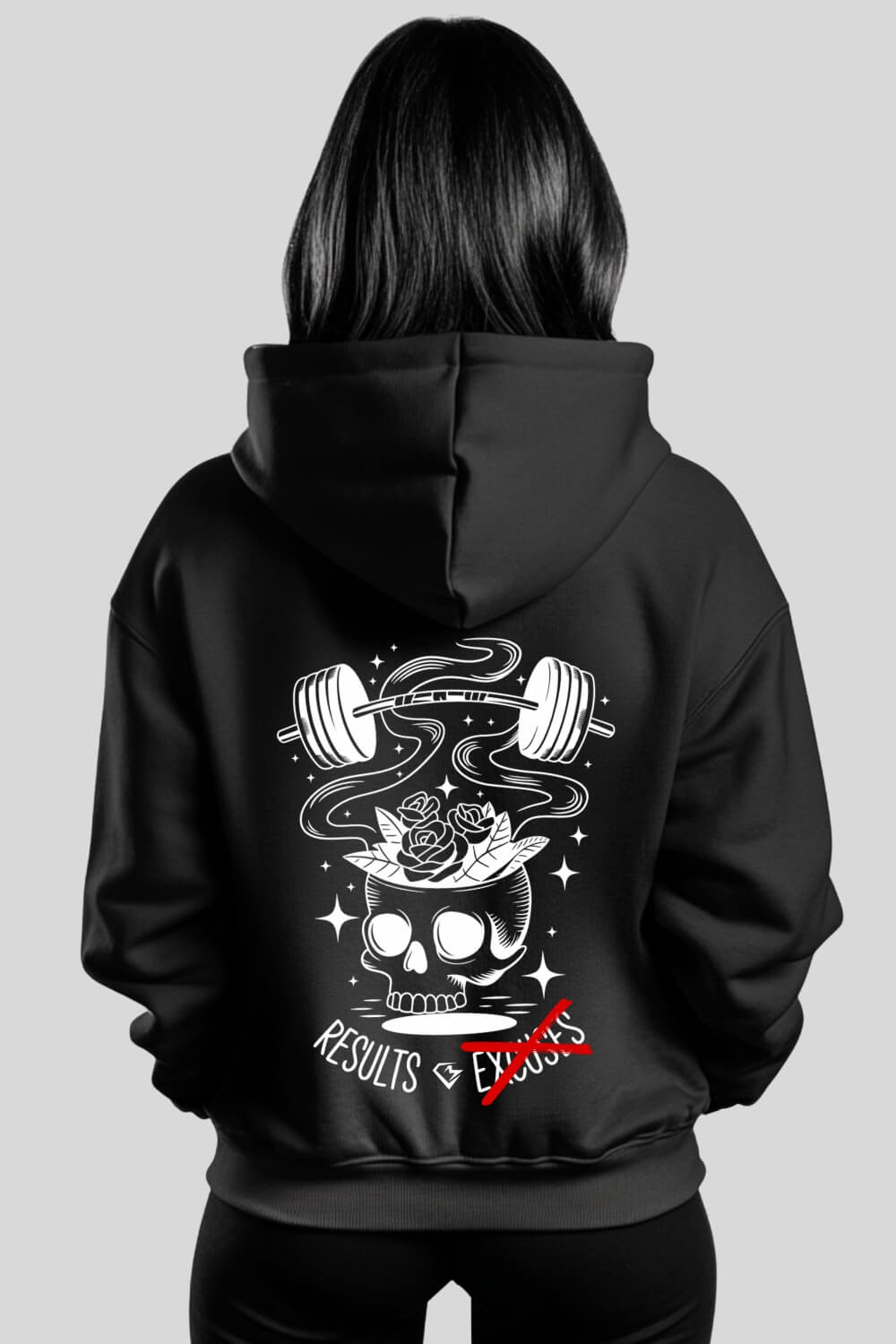 Back No Excuses Zipper Black für Männer und Frauen