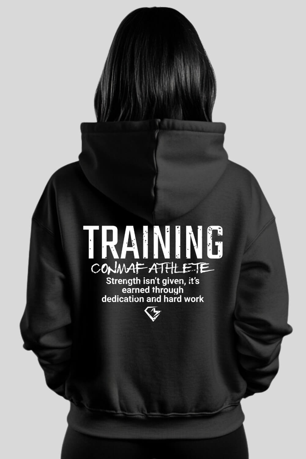 Back Training Zipper Black für Männer und Frauen