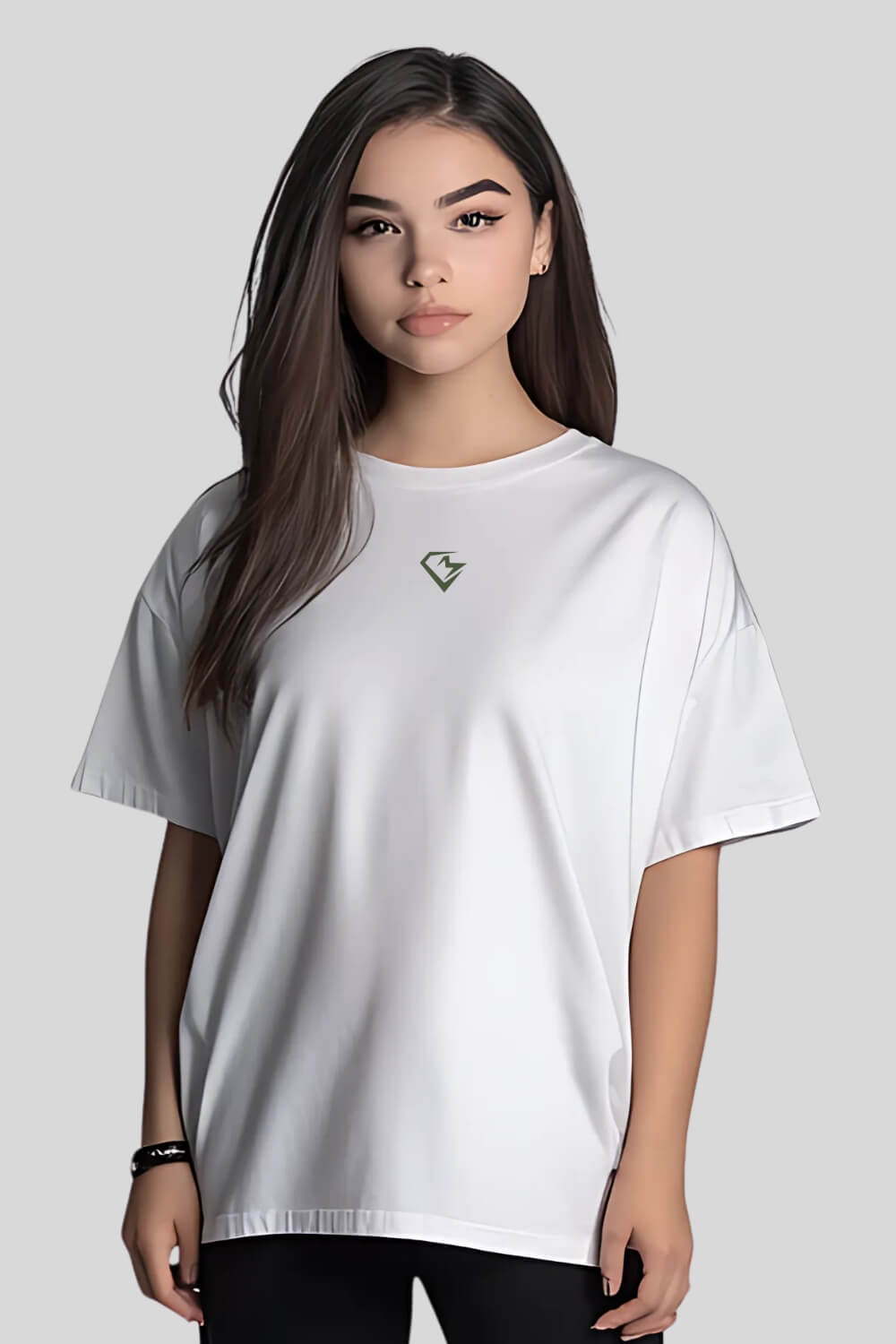 Front Weakness Off Oversize T-Shirt White für Männer und Frauen